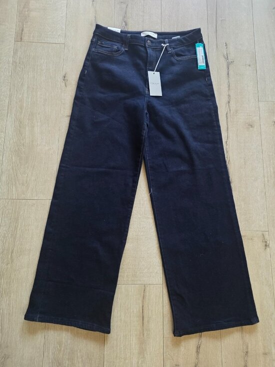 Bridge By Gly Denim - Bridge by Gly Crop Jeans Womens 16 Blue Denim Super High Rise Wide Leg Grunge
